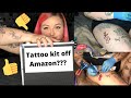 Tattooing myself|Reviewing Amazon tattoo kit!