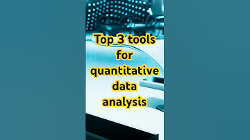 Top three software for quantitative data analysis