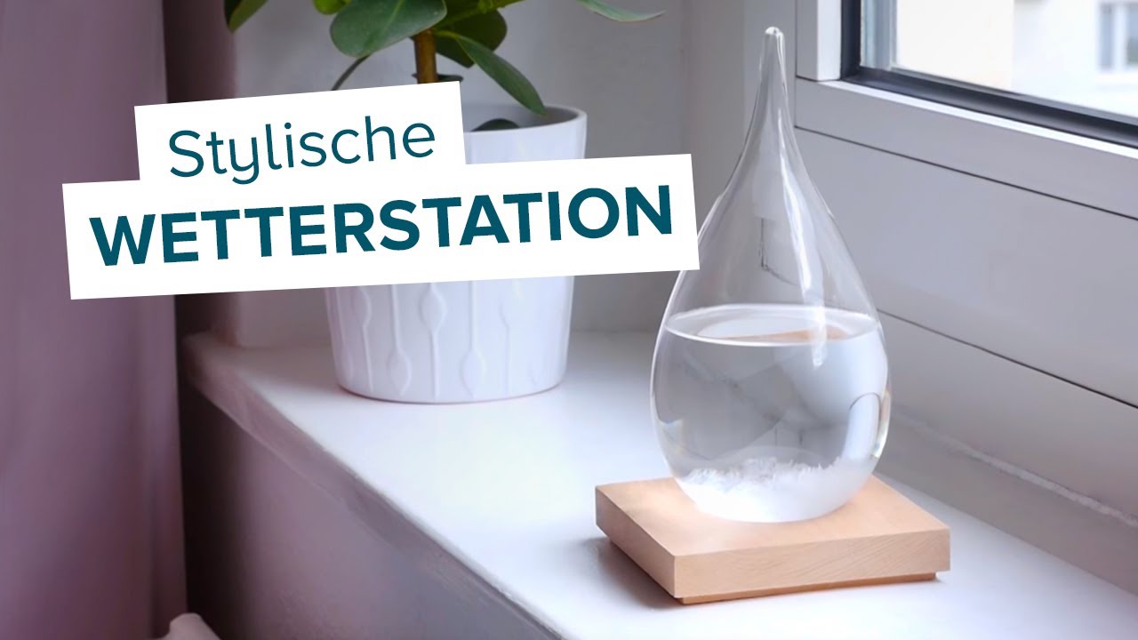 Sturmglas Tropfen Sturmgläser Barometer Wetterglas Luftdruck Wetterstation