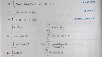 RD SHARMA EX 19.3  Q17 TO Q28 DEFINITE INTEGRAL SOLUTIONS OF CHAPTER 19  CLASS 12(PART2)