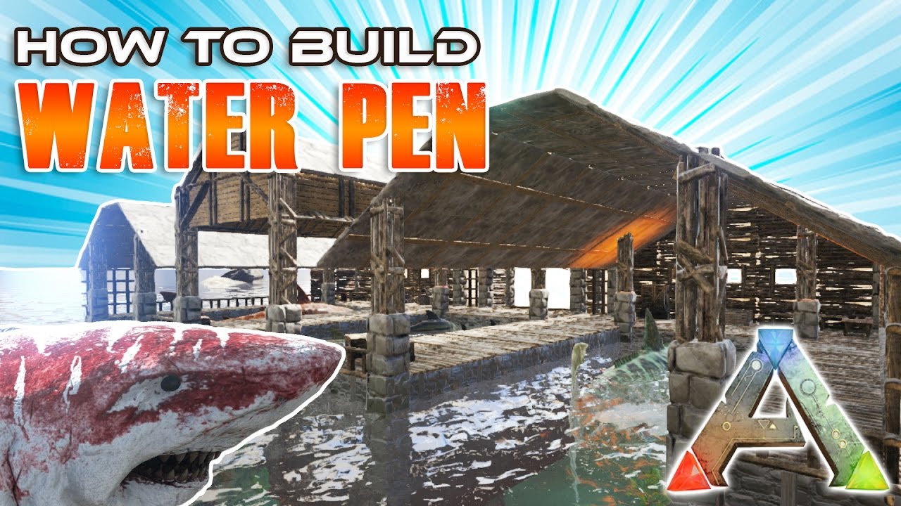 water pen how to build ark survival - youtube