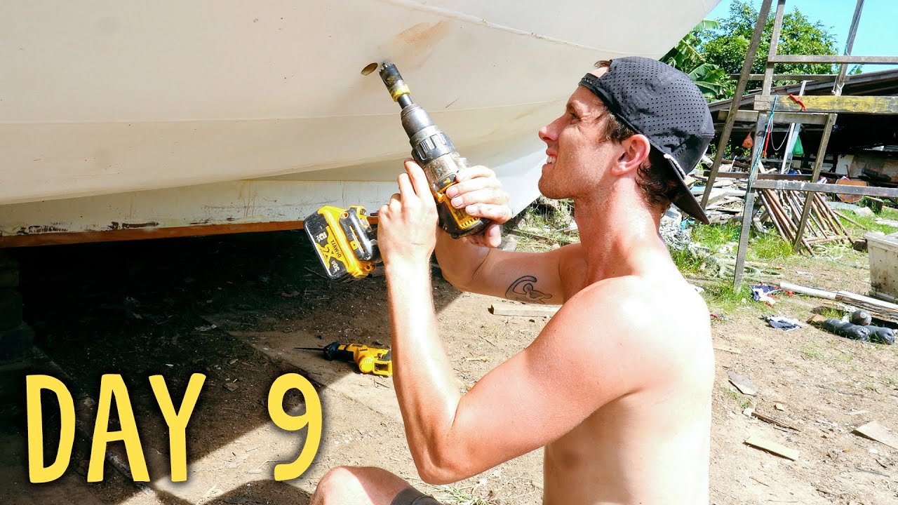 We finally close our hull COMPLETELY! Whisky plank celebration! — Sailing Yabá #44