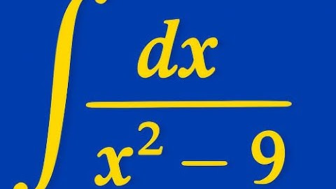 Integration of 1 / (x² - 9) Using Partial Fractions