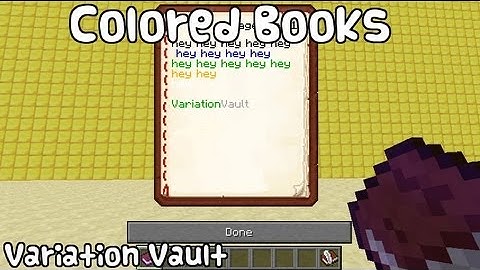 Minecraft Bukkit Plugin - Colored Books - Color custom books with tags!