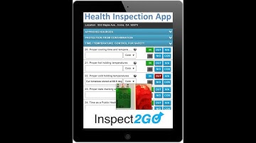 Mobile App for Health Inspection on iPad and Microsoft Tablets