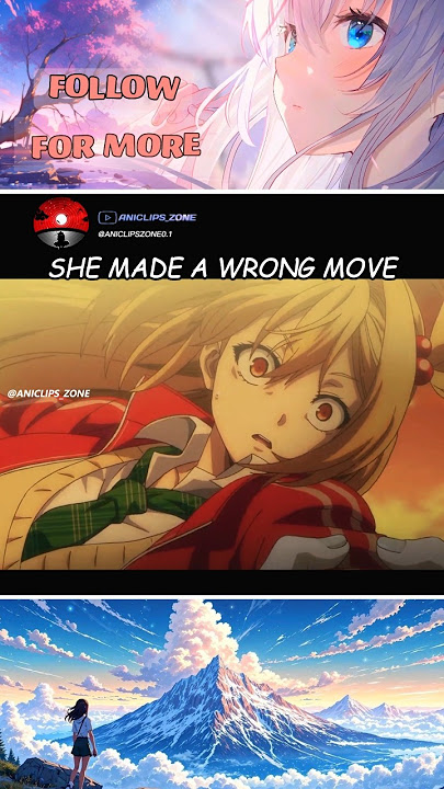 She Made a Wrong Move 💀 #anime #animeshorts #animegirl #animeedit