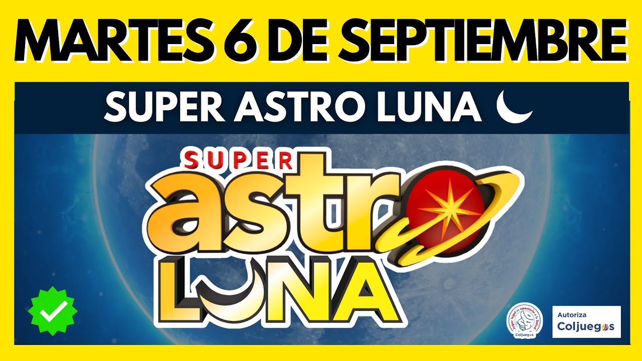 🌙 Resultados del ASTRO LUNA del MARTES 6 de SEPTIEMBRE de 2022 | SUPER ASTRO  ✅✅✅