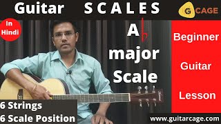 A flat major scale | Scale patterns on All strings