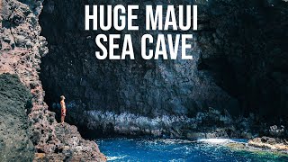 Exploring Mauis giant sea cave