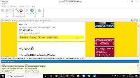 How to scrape website address and email address from firm/company listings in gelbeseiten.de website