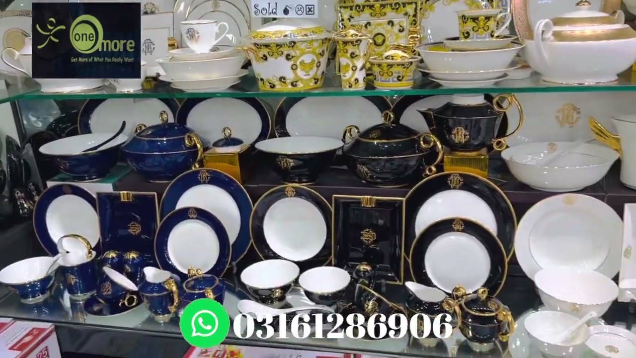 Imperial Royal Luxury Bone China Dinner Set 61 Pcs, 8 Person