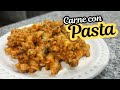 PASTA CON CARNE MOLIDA