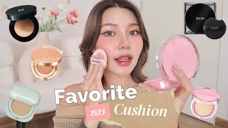 Favorite Cushion 2023 🫧 รีวิวคุชชั่นใช้แล้วชอบ มัดรวมทุกตัวที่ปัง ทาให้ดูด้วยนะ | Lukmeerlw.