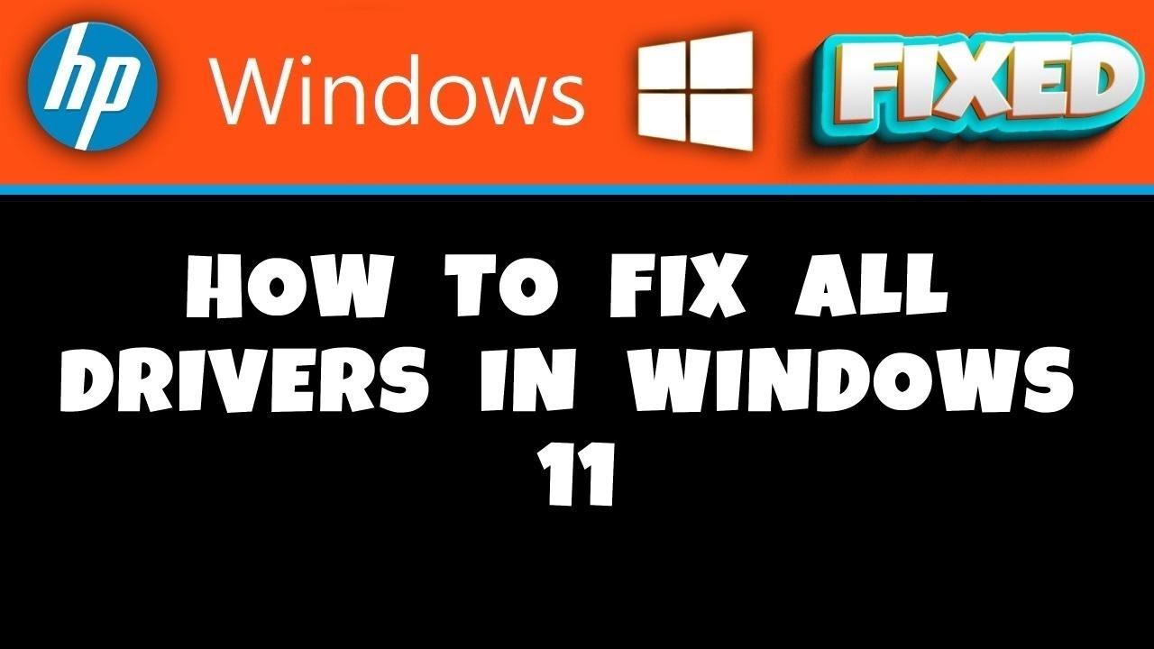HP Laptop - How to Fix all Drivers in Windows 11 - YouTube