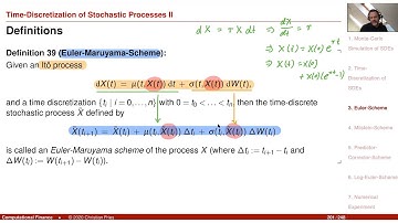 Lecture Computational Finance / Numerical Methods 12: Time-Discretisation of Stochastic Processes