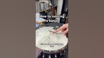 How to restring a banjo! #banjo #workingwednesday #guitartech #stringchange #banjotutorial