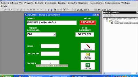 VIDEO 26 - PESOS COTIZACIÓN DÓLARES - COMBOBOX - TOOLTIPTEXT - MSGBOX - SUBRUTINA CÁLCULO