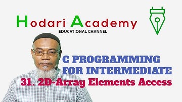 C Programming for Intermediate - 31. 2D Array Element Access