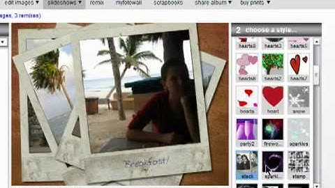 Creating slideshows in Photobucket