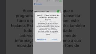 Configuração do #Gremoji em iOS screenshot 1