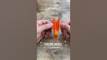 EASY PAPER TOY ORIGAMI CATAPULT TUTORIAL | HOW TO MAKE ORIGAMI TOYS CATAPULT | PAPERCRAFT IDEAS