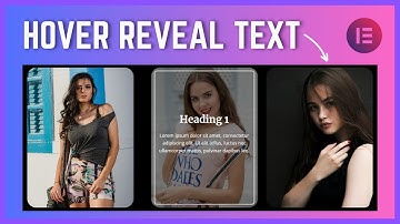 CREATE AMAZING Hover Effects with Elementor Text Over Image!