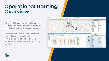 Appian DirectRoute & DRTrack | Operational Routing Overview | Trimble Transportation