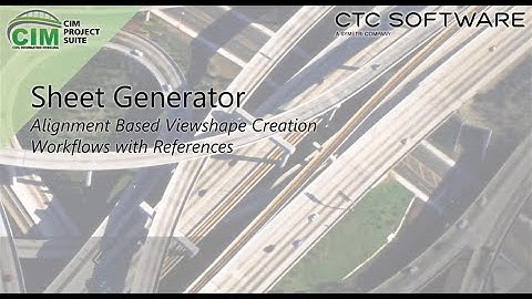 Sheet Generator for Alignments (Creating Plan Viewshape Workflows with References)