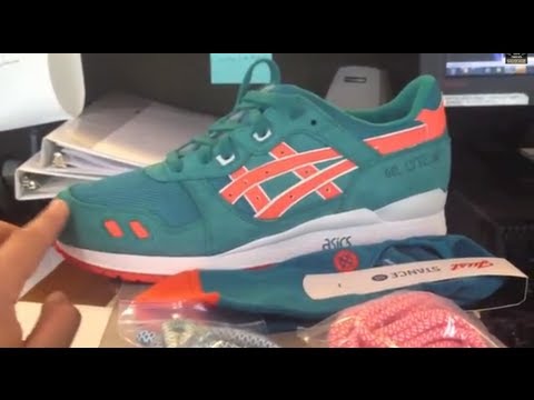 Asics ECP Miami Colorway Review from KithStore NYC Ronnie Fieg - YouTube