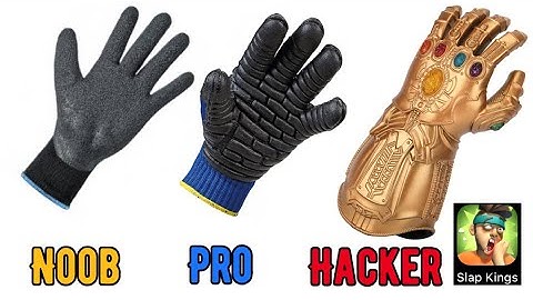 Noob vs Pro vs Hacker || Slap Kings || ios