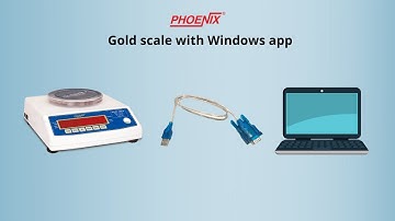 PHOENIX Gold weighing scale with Windows app.