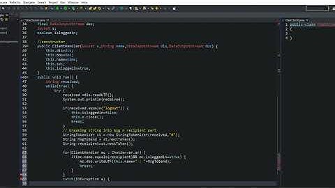 #jsp Chat server that Handles multiple clients simultaneously  | Java Socket Programming