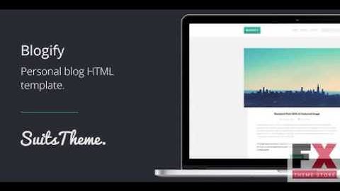 Preview Blogify - Personal Blog Responsive HTML5 Template