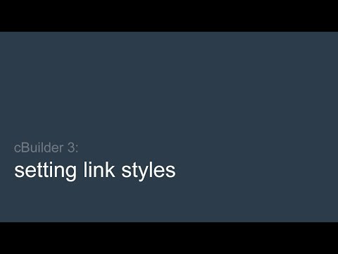 Setting Link Styles