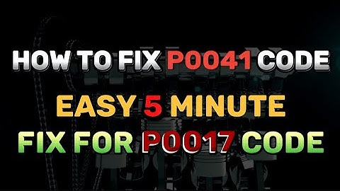 How To Fix Code P0041 ?