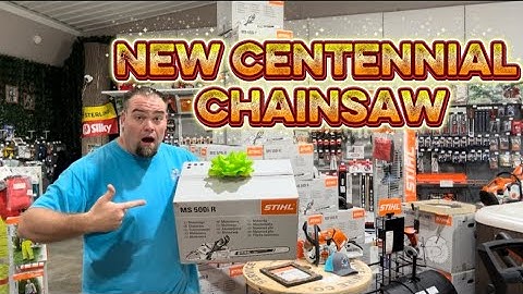 NEW!!! Centennial chainsaw announced by Stihl for their 100 year anniversary. Sneak peak at the saw.