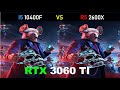 i5 10400F vs R5 2600X - RTX 3060 Ti - Gaming Comparisons