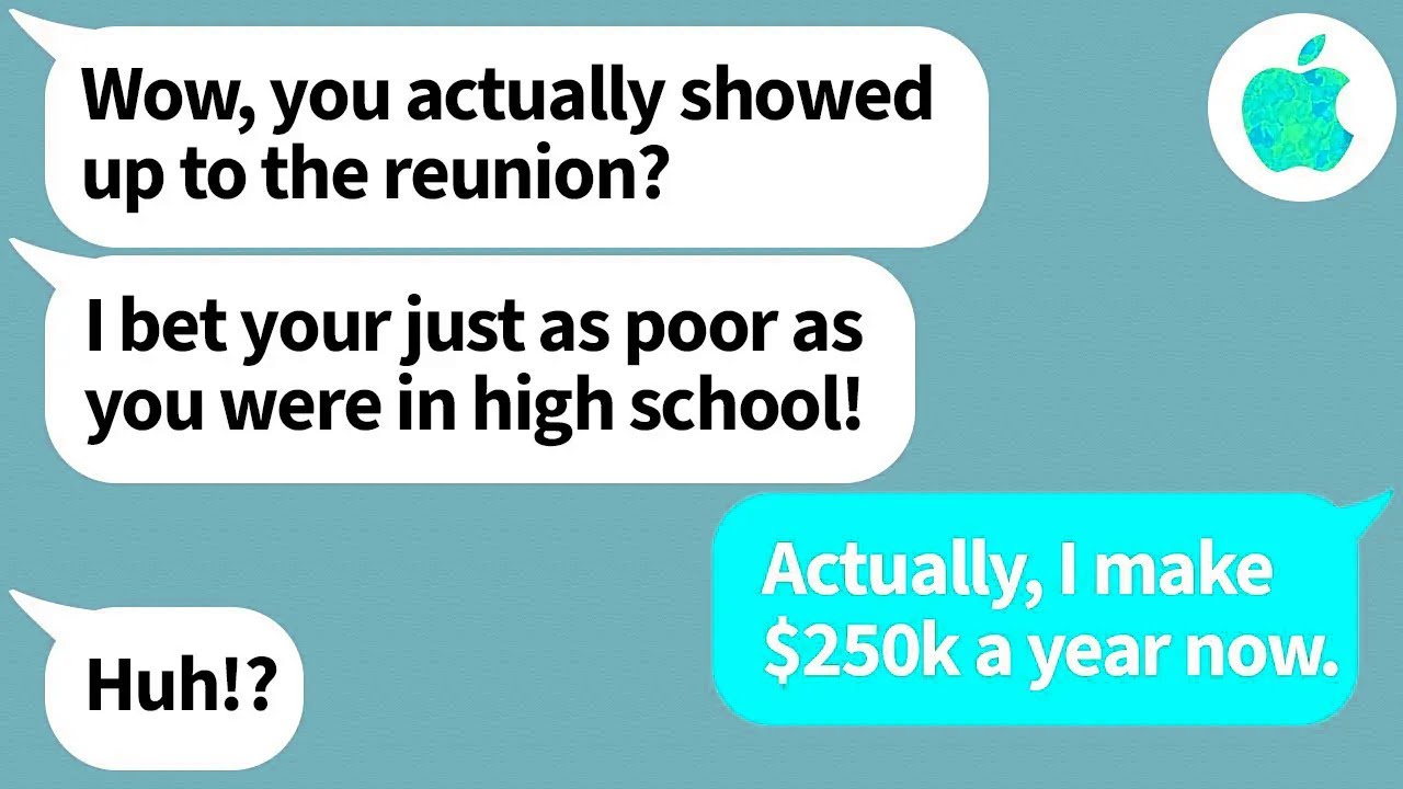 【Apple】A rich girl bullied me in high school for being poor, but eight years later...