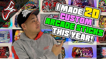 I Built & Designed 20 Custom Arcade Sticks for People this Year (2022)!