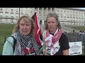 'Die-in' Palestine protest takes place outside Stormont