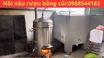 Giá nồi hơi nấu rượu bằng bằng củi bếp liền thân cực rẻ 0968544183
