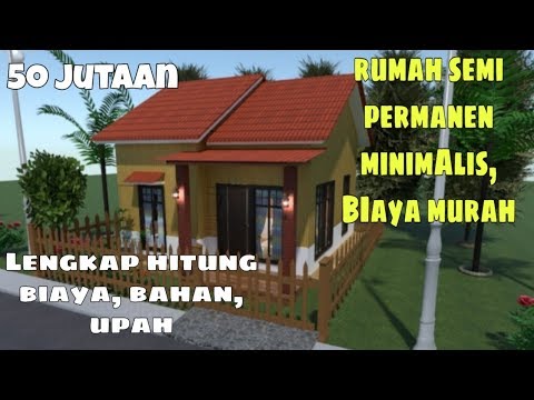 Desain Rumah Minimalis Semi Permanen 6x6 Meter Sederhana Biaya
