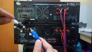 HOW TO CONNECT 2 INTEGRATED AMPLIFIER W/OUT MIXER, EQUALIZER & CROSS OVER screenshot 4