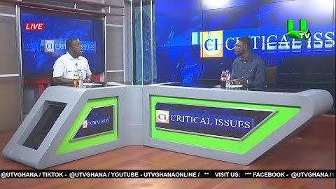 Director for Strategy, Research & Communication at the OSP joins Agya Kwabena on UTV Critical Issues