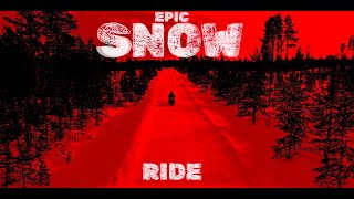 Tenere 700 in snow - Epic group ride in nordic winter