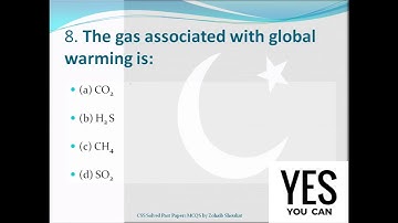 CSS General Science and Ability MCQS 2016