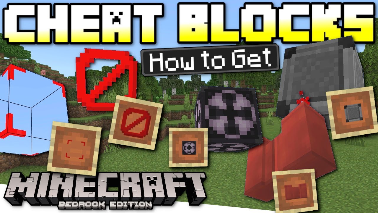 Bedrock - How to get SECRET CHEAT BLOCKS in Survival GLITCH - Xbox,PS4,Window,Switch -