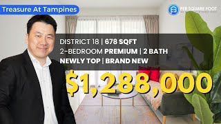 [FOR SALE] Just TOP! 2-bedroom, 2 bath. Own Stay or Investment. Dual Key or Co-Living!