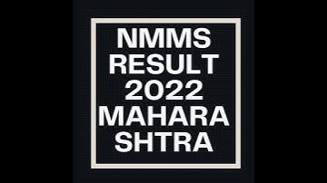 NMMS Maharashtra Result 2022 | nmms result 2022 maharashtra