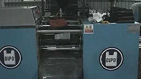 Garbage bag with c-folding making machine